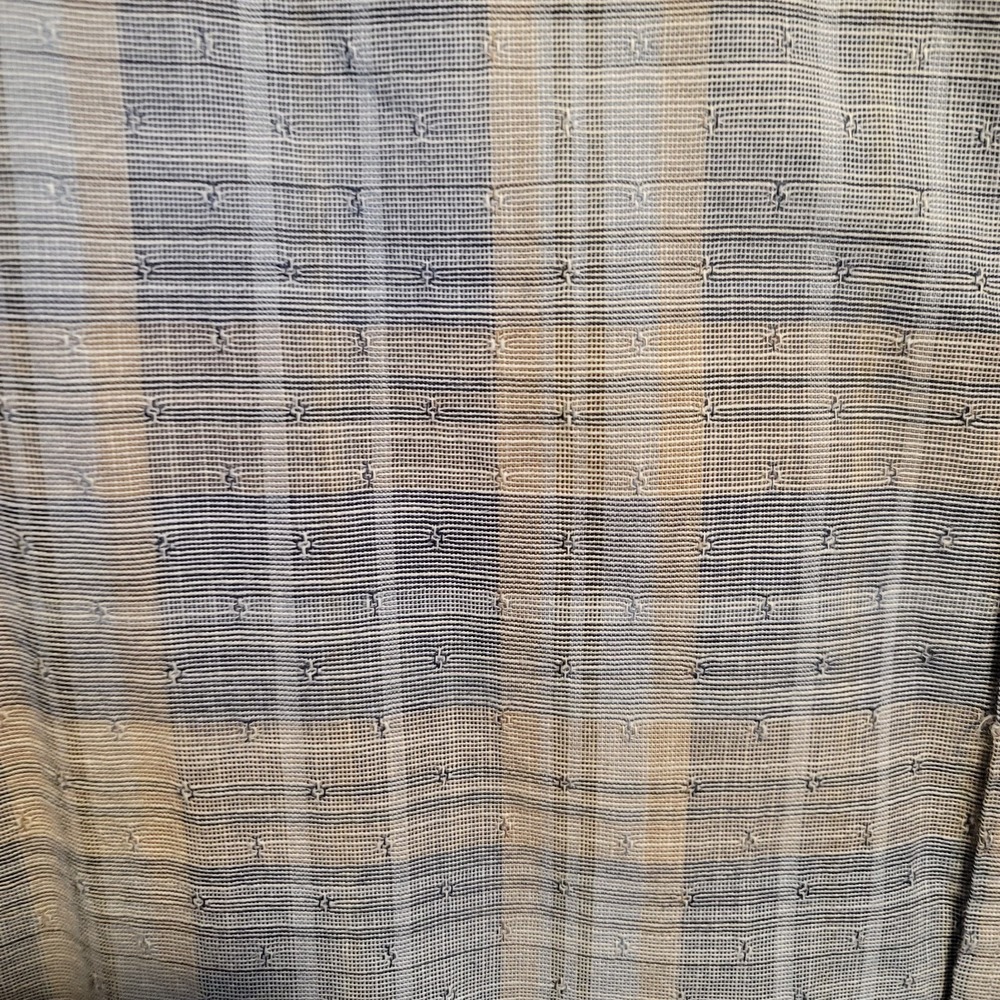 ROWM Men's Blue Plaid Long Sleeve Shirt Lrg - Picture 9 of 14